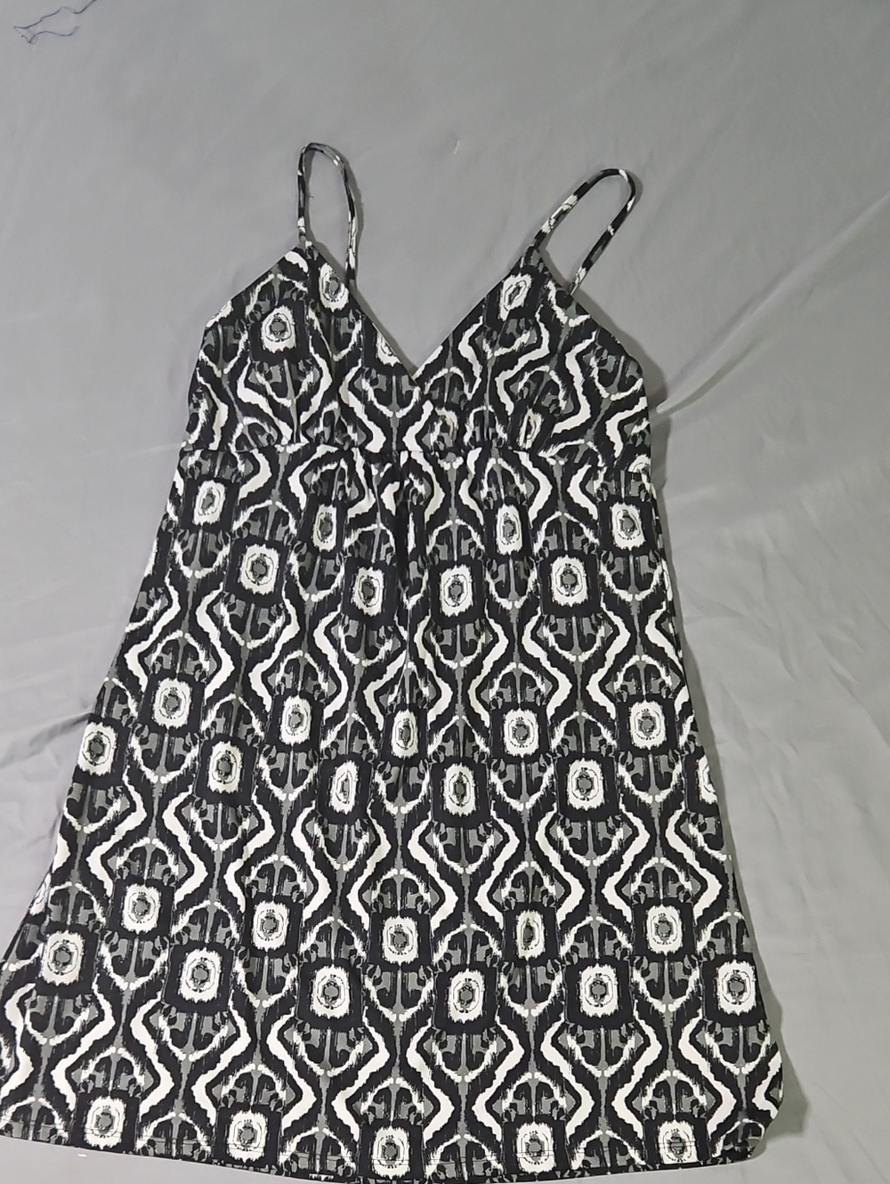 Rue21 Black and White Printed Slip Chemise